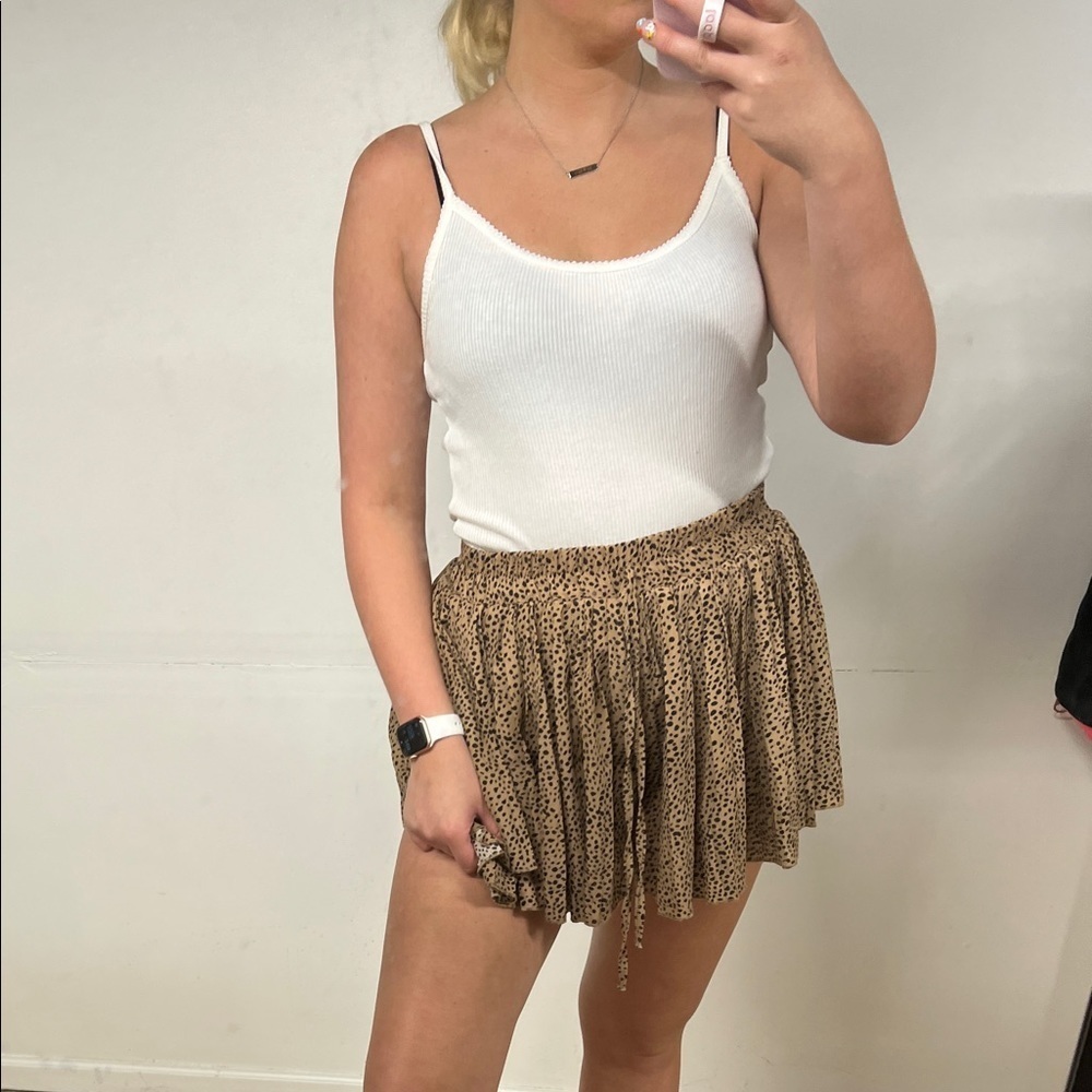 Leela & Lavender Flowy Animal Print Short